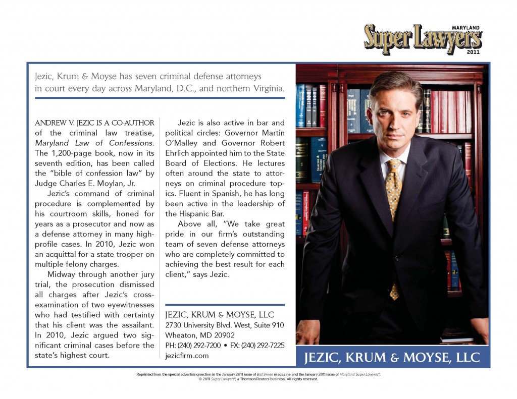 Criminal defense Super Lawyers Article